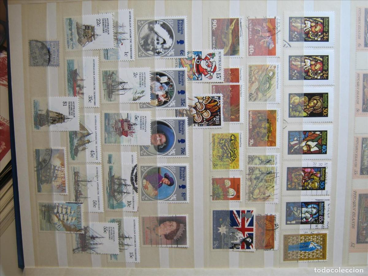 Timbres: CLASIFICADOR 16 P&Aacute;GINAS CON SELLOS AUSTRALIA USADOS Y ALGO MNH** Y ALGO M&Aacute;S!!!