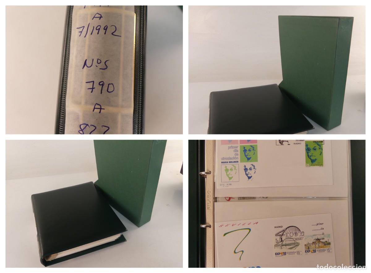 Timbres: ALBUM CON COLECCION DE SOBRES FILATELICOS