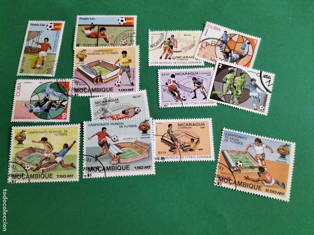 Francobolli: (F&Uacute;TBOL) LOTE DE SELLOS TEM&Aacute;TICA FUTBOL