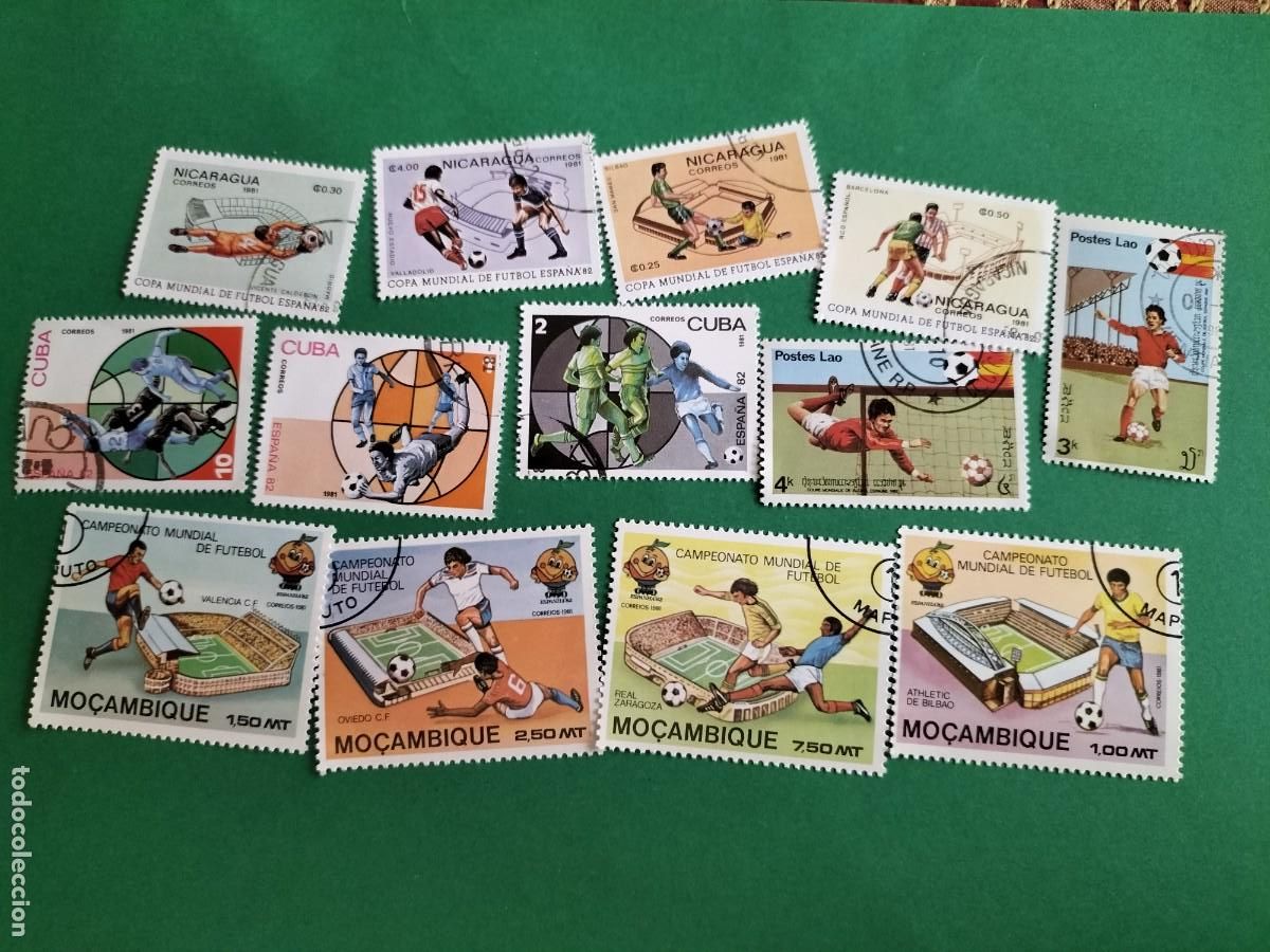 Francobolli: (F&Uacute;TBOL) LOTE DE SELLOS TEM&Aacute;TICA FUTBOL