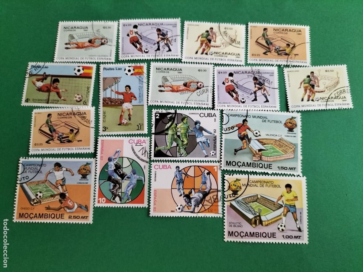 Francobolli: (F&Uacute;TBOL) LOTE DE SELLOS TEM&Aacute;TICA FUTBOL