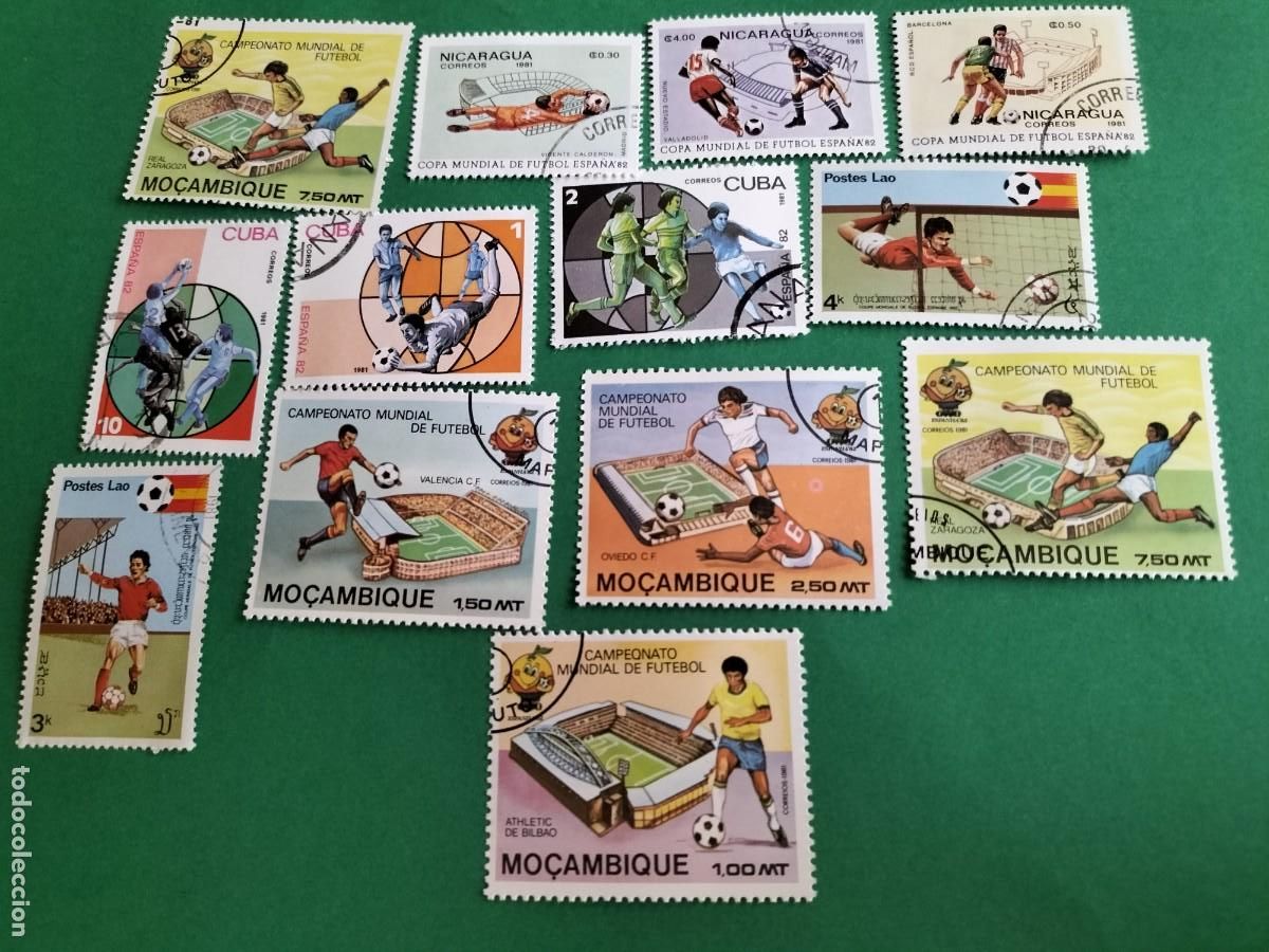 Francobolli: (F&Uacute;TBOL) LOTE DE SELLOS TEM&Aacute;TICA FUTBOL
