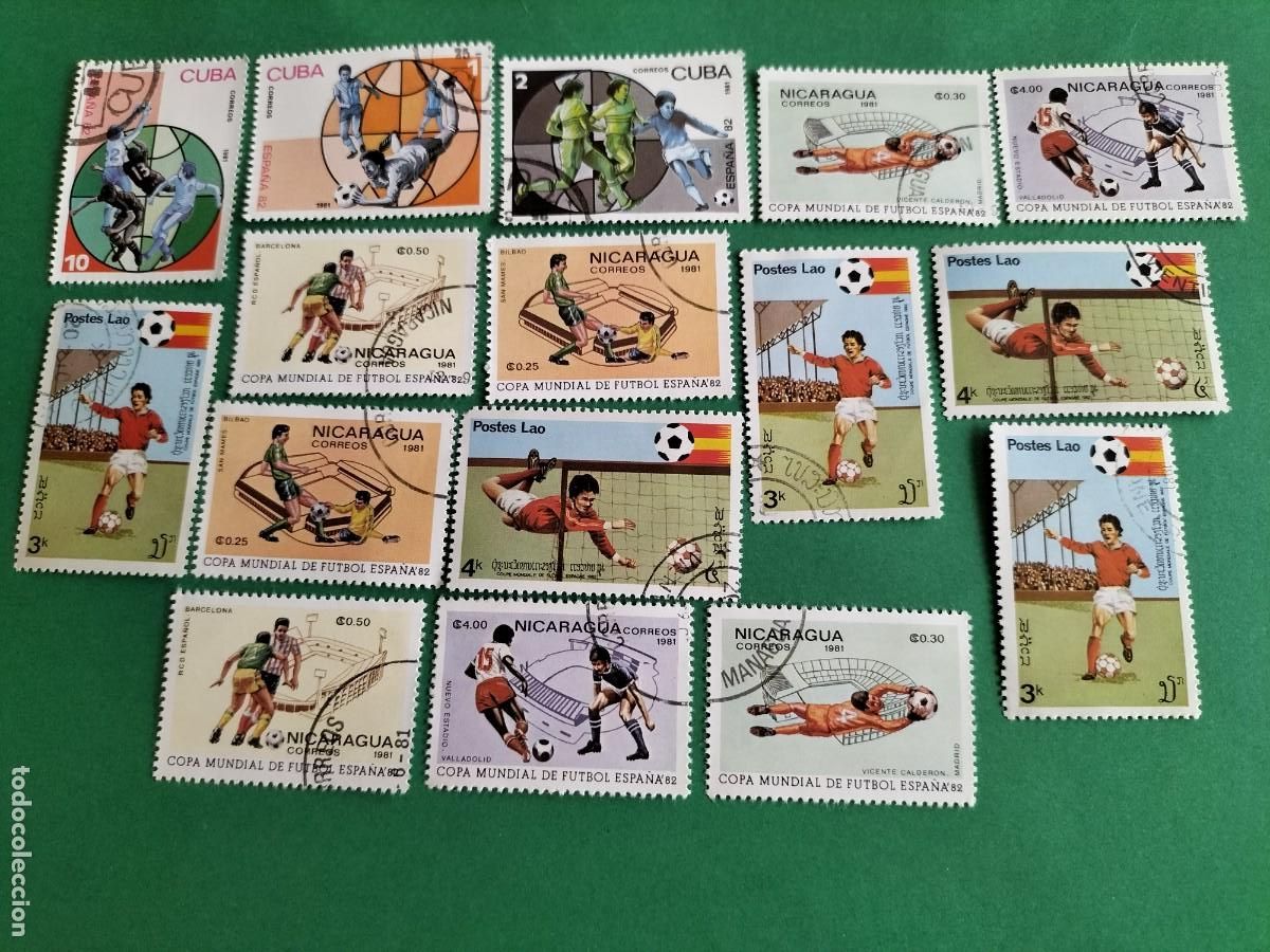 Francobolli: (F&Uacute;TBOL) LOTE DE SELLOS TEM&Aacute;TICA FUTBOL