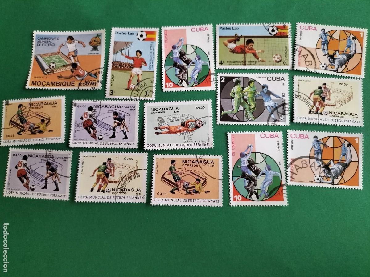 Francobolli: (F&Uacute;TBOL) LOTE DE SELLOS TEM&Aacute;TICA FUTBOL
