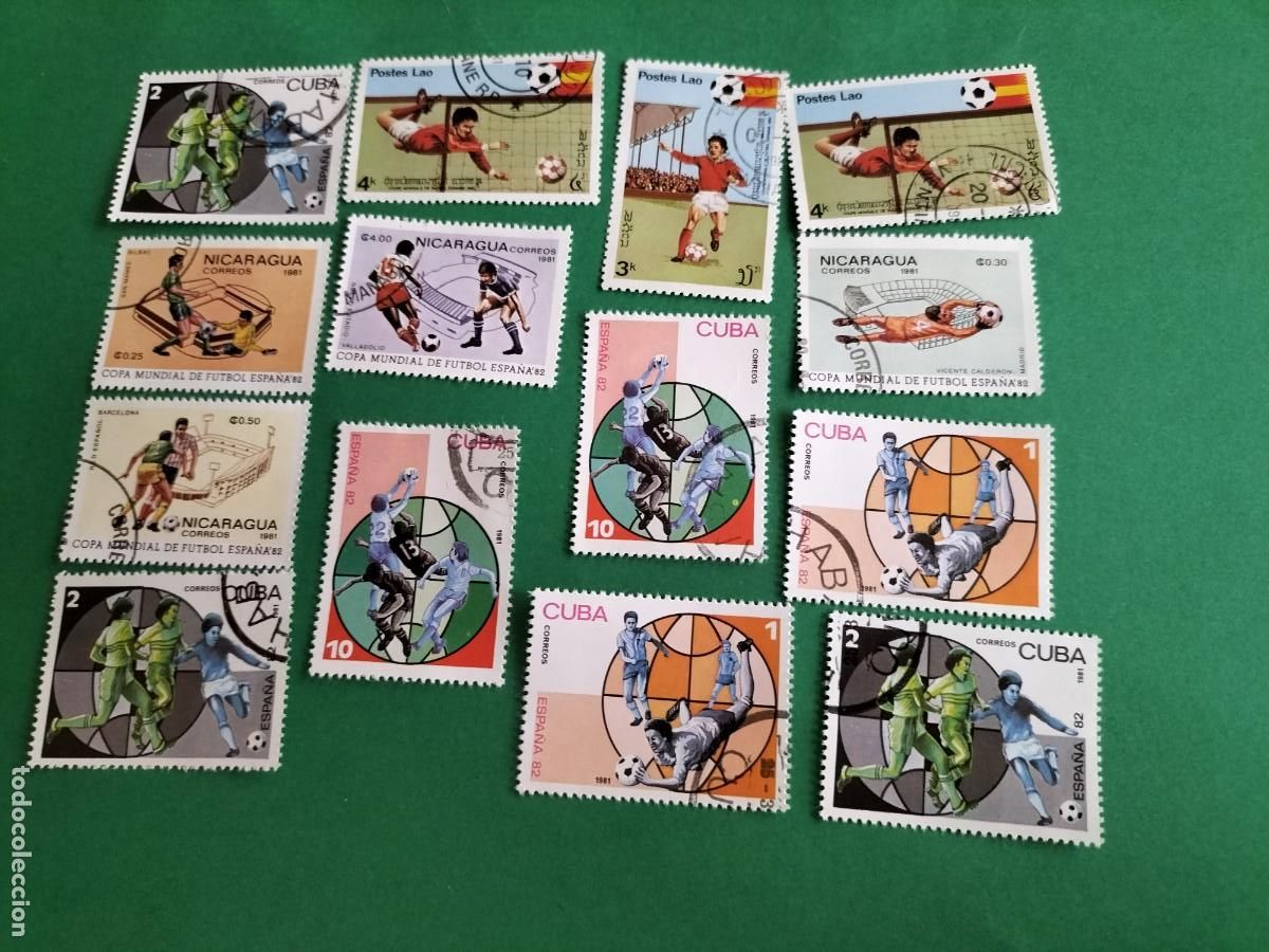 Francobolli: (F&Uacute;TBOL) LOTE DE SELLOS TEM&Aacute;TICA FUTBOL
