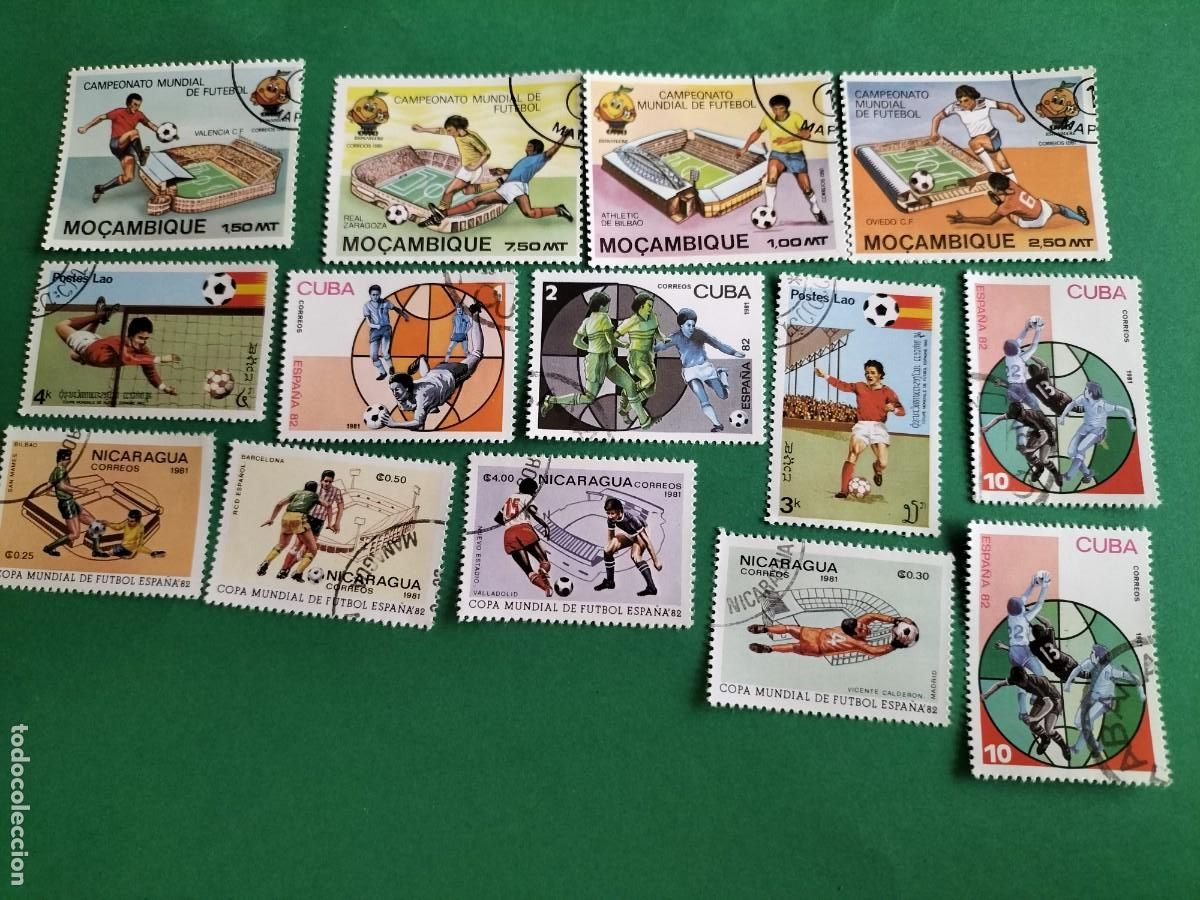 Francobolli: (F&Uacute;TBOL) LOTE DE SELLOS TEM&Aacute;TICA FUTBOL