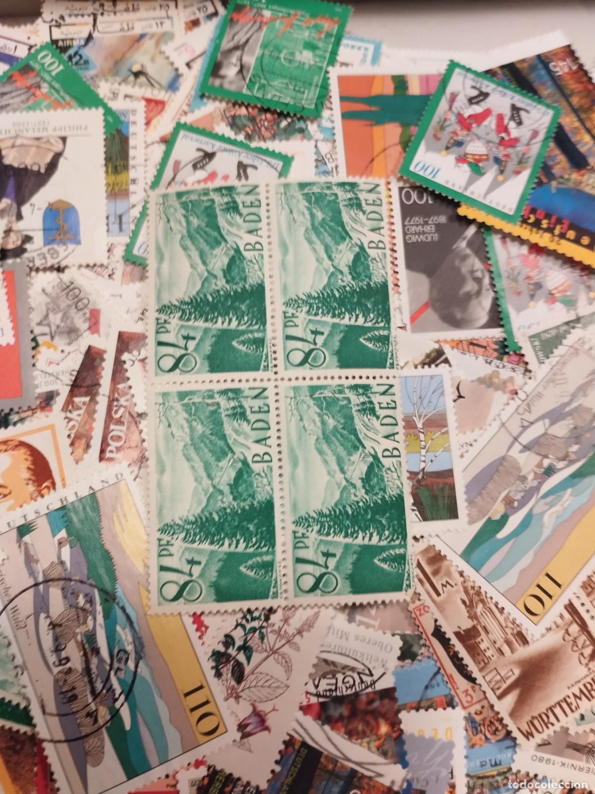 Stamps: CAJA CONTENIENDO MILES DE SELLOS USADOS EXTRANJEROS. VER FOTOS Y LEER DESCRIPCION.
