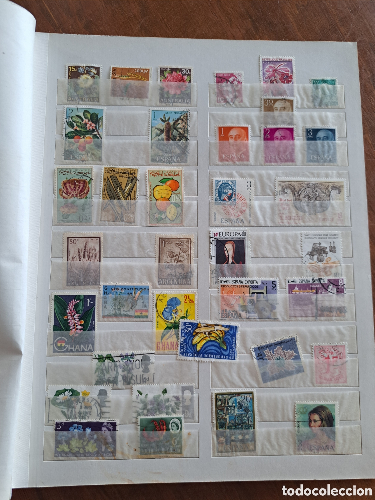 Sellos: Jml Album de cromos Variado. Paises extranjeros y espa&ntilde;a. Sellos variados
