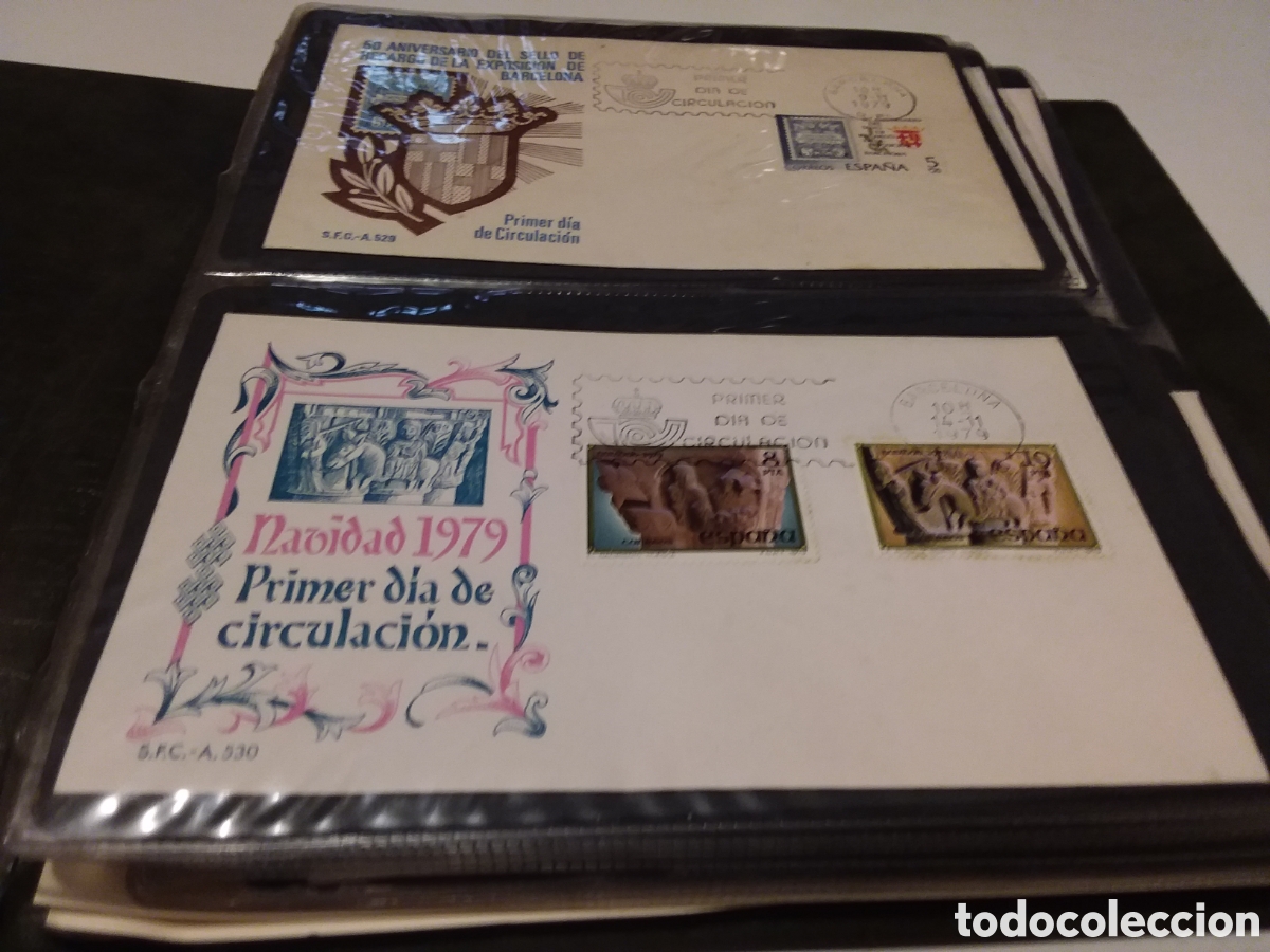 Sellos: &Aacute;LBUM SOBRES PRIMER D&Iacute;A - Foto 2