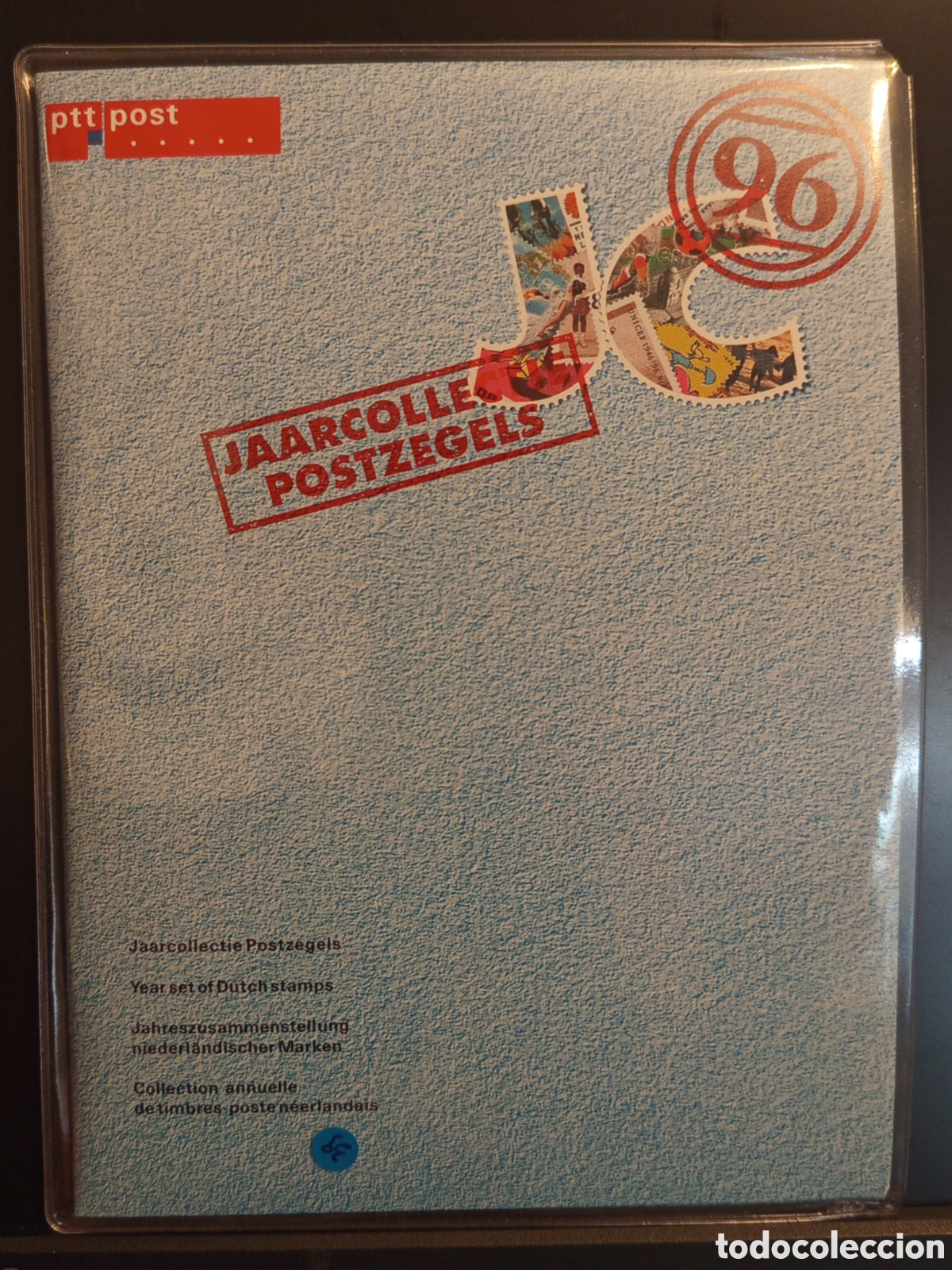 Sellos: &rdquo;Jaarcollectie Postzegels 1996 - &Aacute;lbum oficial sellos Pa&iacute;ses Bajos PTT Post&rdquo;