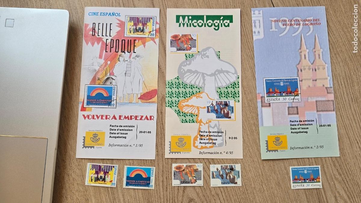 Sellos: Lote L002 &rdquo;Sellos Cine espa&ntilde;ol, IX Centenario del Fuero de Logro&ntilde;o y Micolog&iacute;a&rdquo;