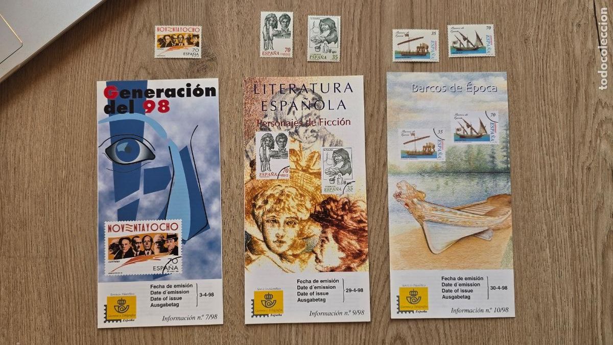 Sellos: Lote L004 &rdquo;Sellos Espa&ntilde;a 1998. Edifil 3533&ndash;3541&rdquo;