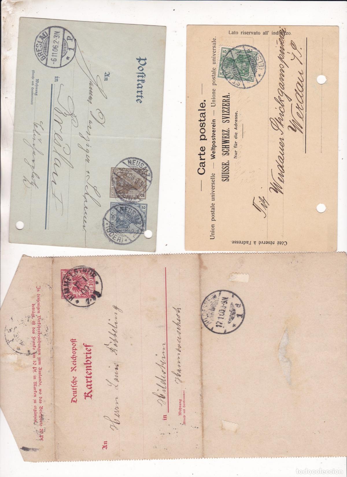 Sellos: FC-VE- Historia Postal. Lote 31 ENTEROS POSTALES Antiguos ALEMANIA