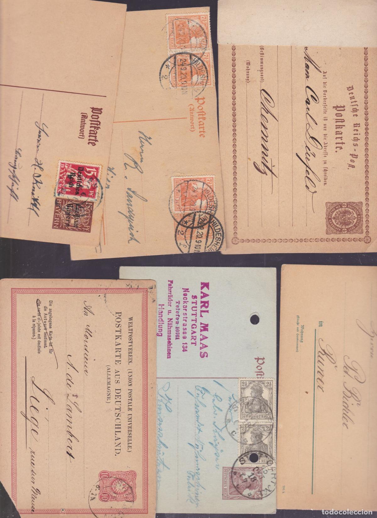 Sellos: FC-VE- Historia Postal. Lote 30 ENTEROS POSTALES Antiguos ALEMANIA