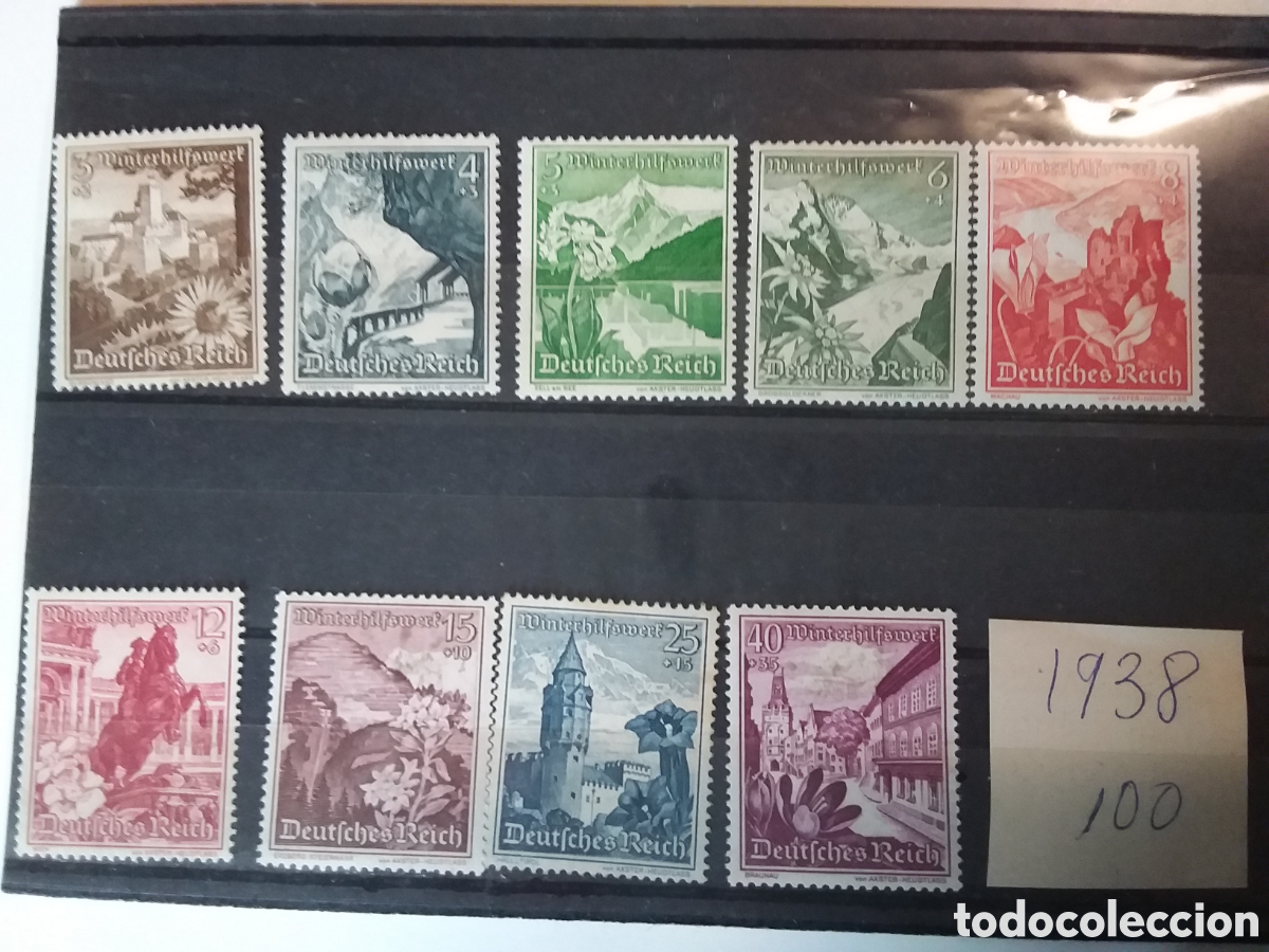 Sellos: ALEMANIA IMPERIO A&Ntilde;O 1938 COLECCI&Oacute;N COMPETA SELLOS MNH **