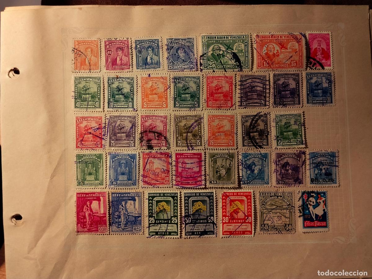 Sellos: Lote de 37 sellos de Venezuela (1930&ndash;1960). Usados.