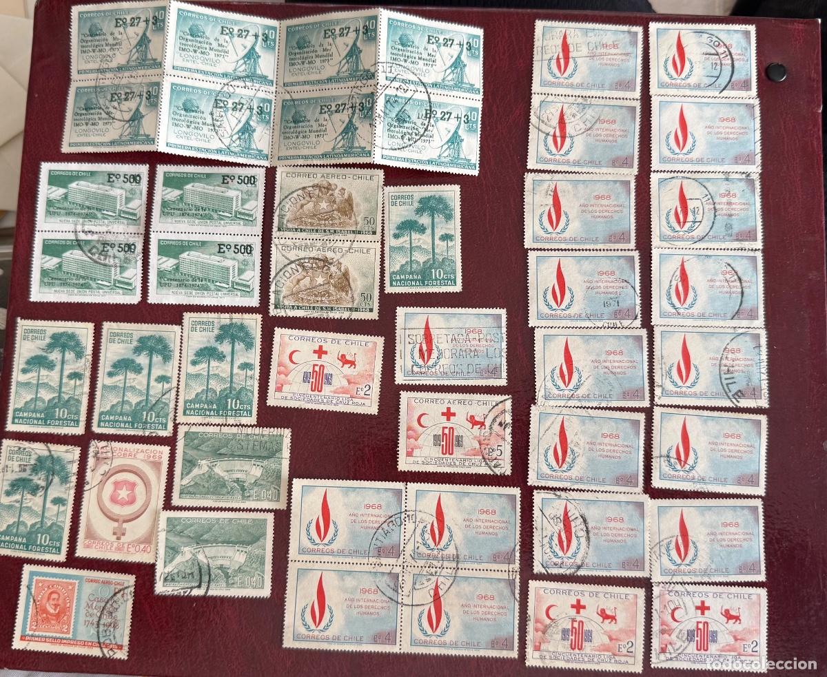 Sellos: Lote de 410 sellos de Chile sin clasificar
