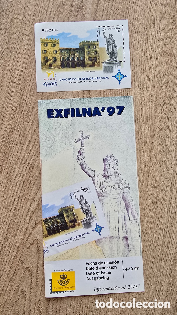 Sellos: Lote L016: &ldquo;Boletines n.&ordm; 20/97&ndash;25/97, nueve sellos y hoja bloque EXFILNA'97&rdquo;