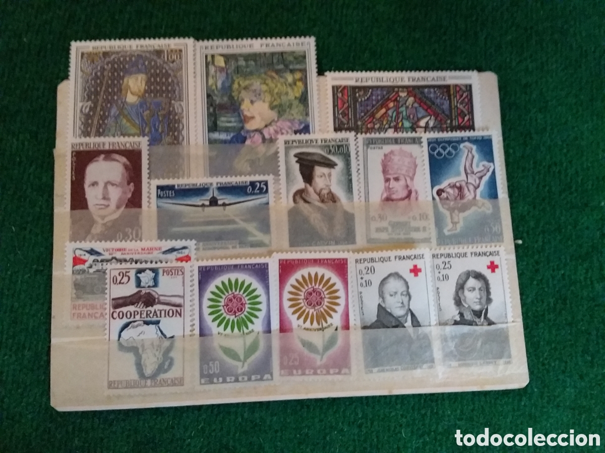 Sellos: FRANCIA 32 SELLOS MNH * A&Ntilde;O 1964 HAY SERIES COMPLETAS VER FOTOS
