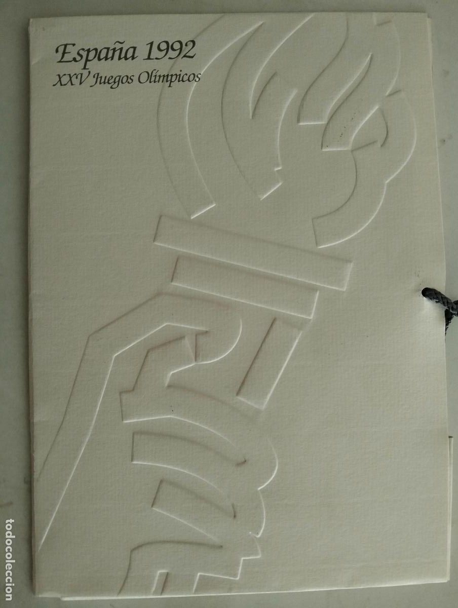 Sellos: CARPETA CONMEMORATIVA, SELLOS ESPA&Ntilde;A 1992, XXV JUEGOS OLIMPICOS, SERIE 8 SELLOS DEPORTES