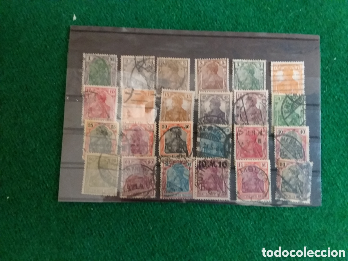 Sellos: ALEMANIA IMPERIO 24 SELLOS DE 1902 VER FOTO