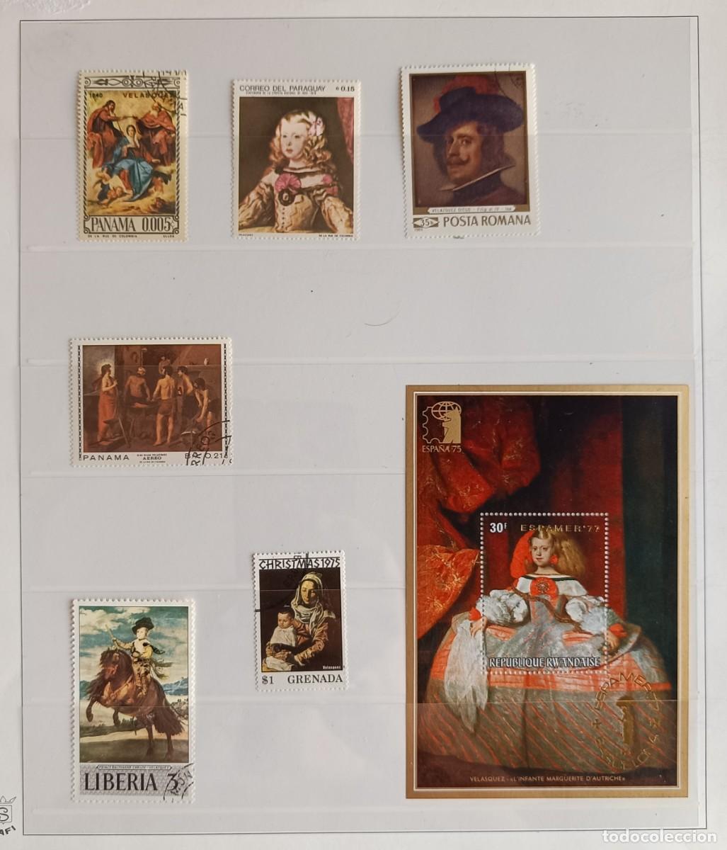 Sellos: SELLOS VELASQUEZ - 7 SELLOS - HOJITA - DIFERENTES PAISES