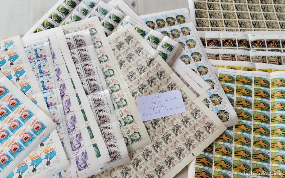 Sellos: A&Ntilde;O 1979 , LOTE DE 41 PLIEGOS DE SELLOS COMPLETOS DIFERENTES MUCHAS SERIES COMPLETAS VER COMPOSICION