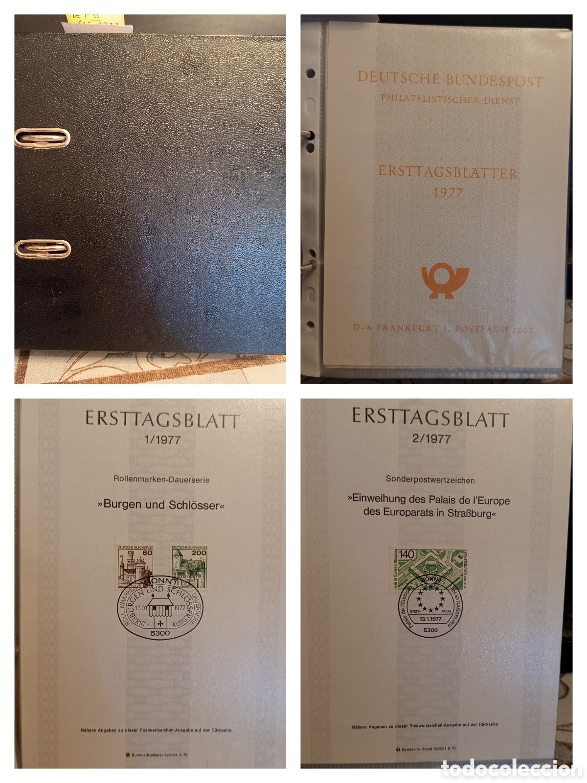 Sellos: &Aacute;lbum de m&aacute;s de 110 Tarjetas Primer D&iacute;a Ersttagsblatt ETB Alemania (1977-1980)