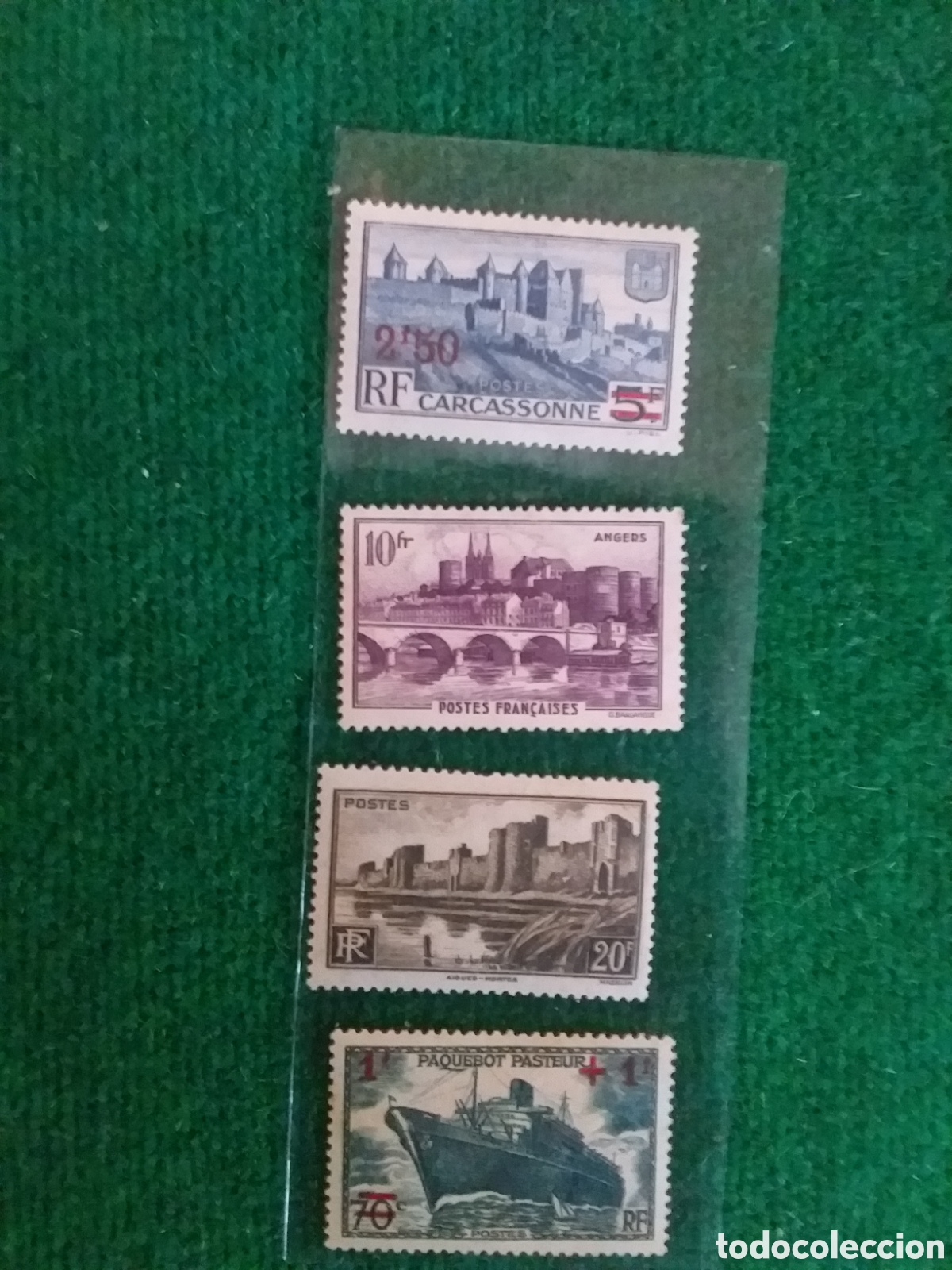 Stamps: FRANCIA CUATRO SELLOS MNH A&Ntilde;O 1941