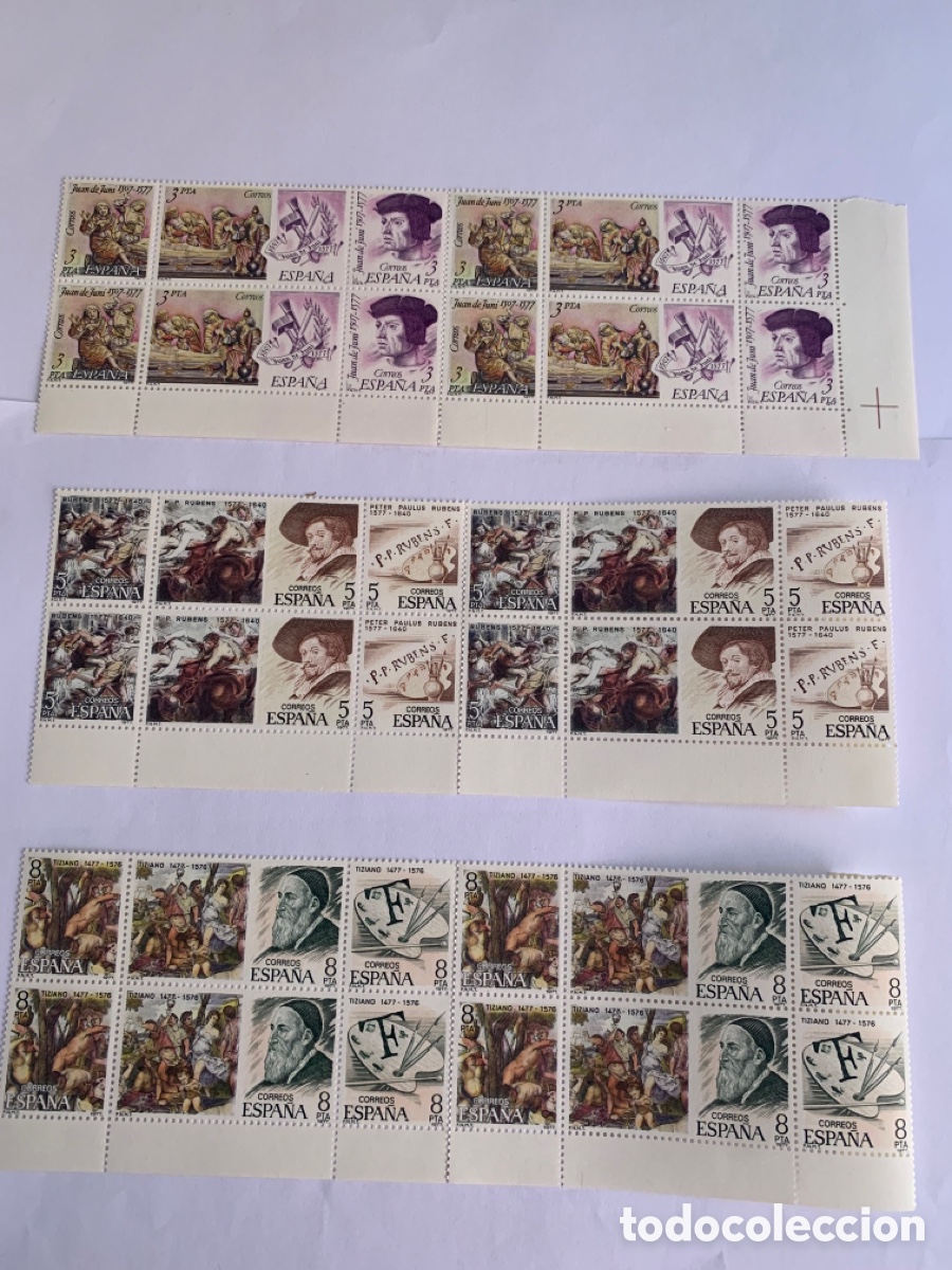 Sellos: ESPA&Ntilde;A 1978-1980 &ndash; 6 SERIES COMPLETAS &ndash; 88 SELLOS NUEVOS EN BLOQUES DE 4 &ndash; EDIFIL