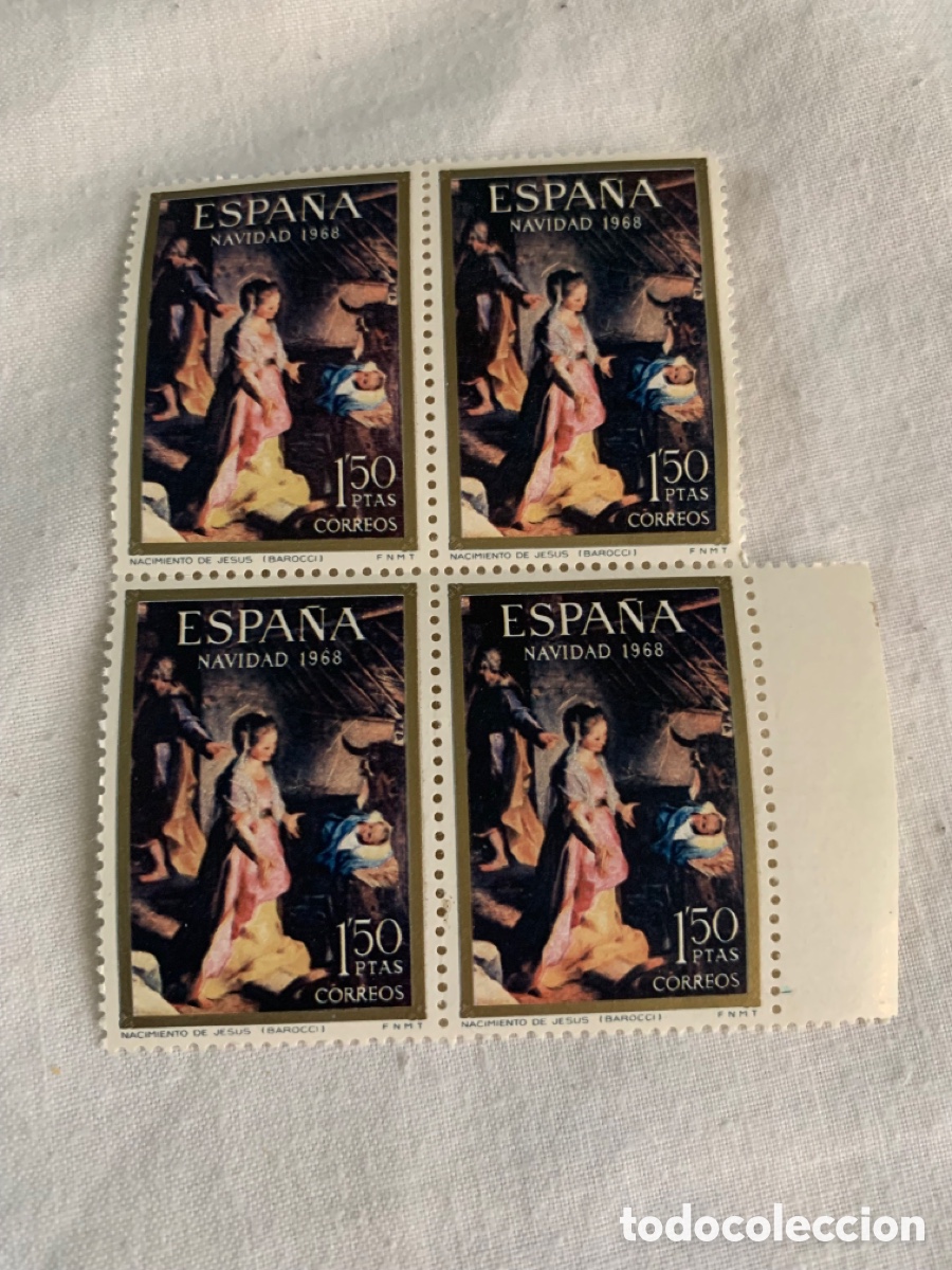 Sellos: Espa&ntilde;a &ndash; Lote 68 sellos nuevos &ndash; 17 Edifil &ndash; 9 series &ndash; bloques de 4 &ndash; a&ntilde;os 1968/1980