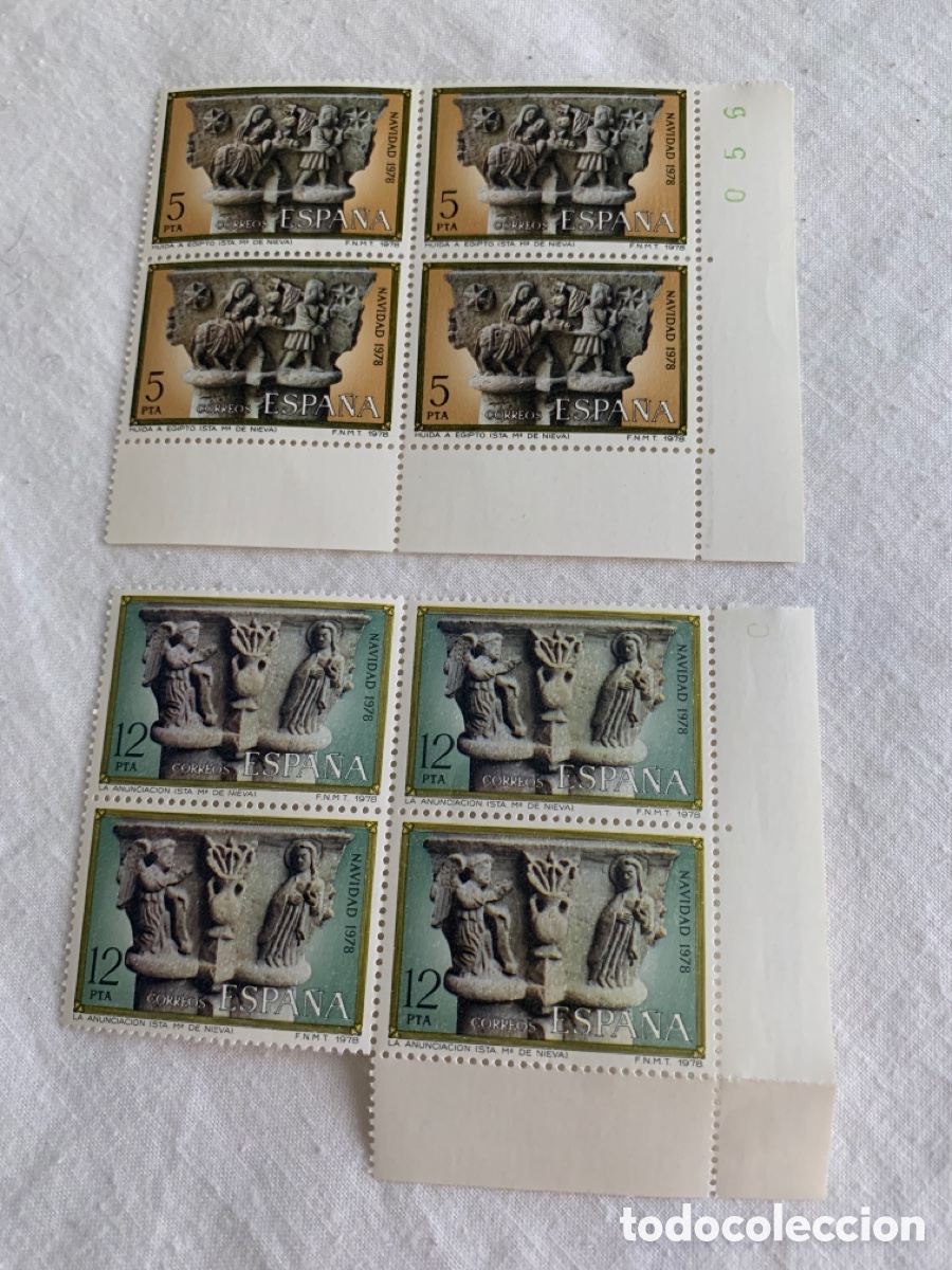 Selos: ESPA&Ntilde;A 1978-1983 &ndash; 8 SERIES COMPLETAS &ndash; 16 EDIFIL &ndash; 64 SELLOS NUEVOS EN BLOQUES DE 4