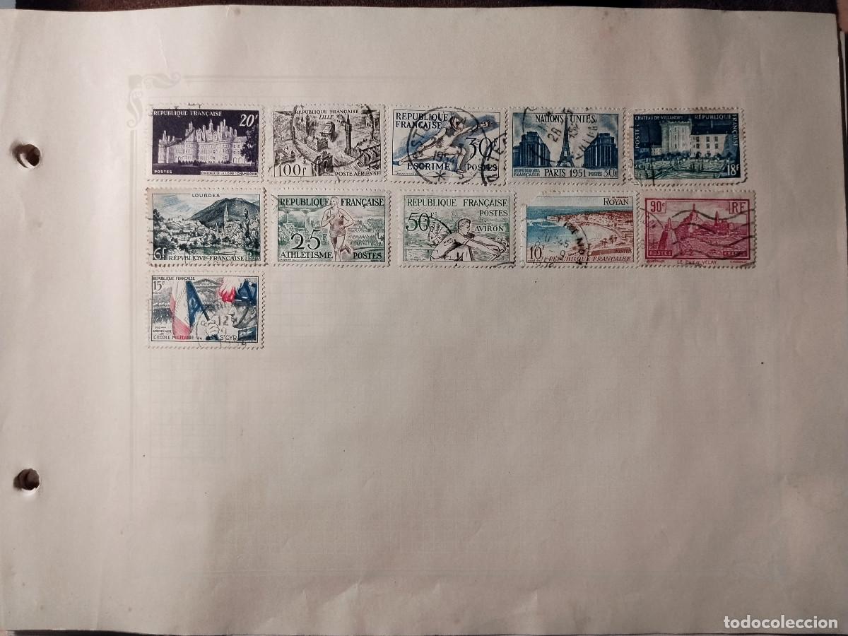 Sellos: Lote 11 sellos usados de Francia (1940&ndash;1960)
