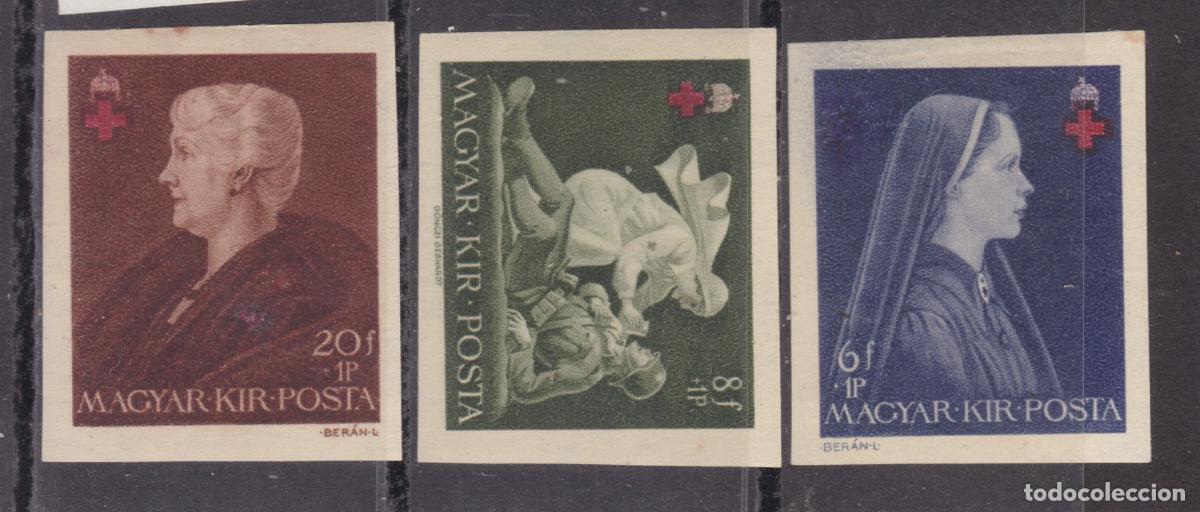 Briefmarken: FC-77- HUNGRIA Cruz Roja YT 603/05 Sin Dentar. Nuevos * Con Se&ntilde;al de fijasellos