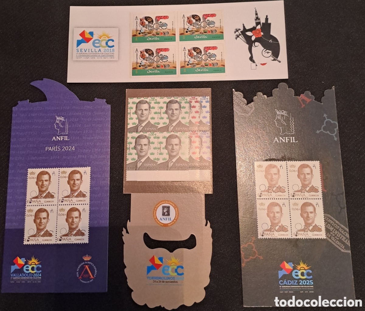 Timbres: Conjunto de 4 carnets promoci&oacute;n de la filatelia