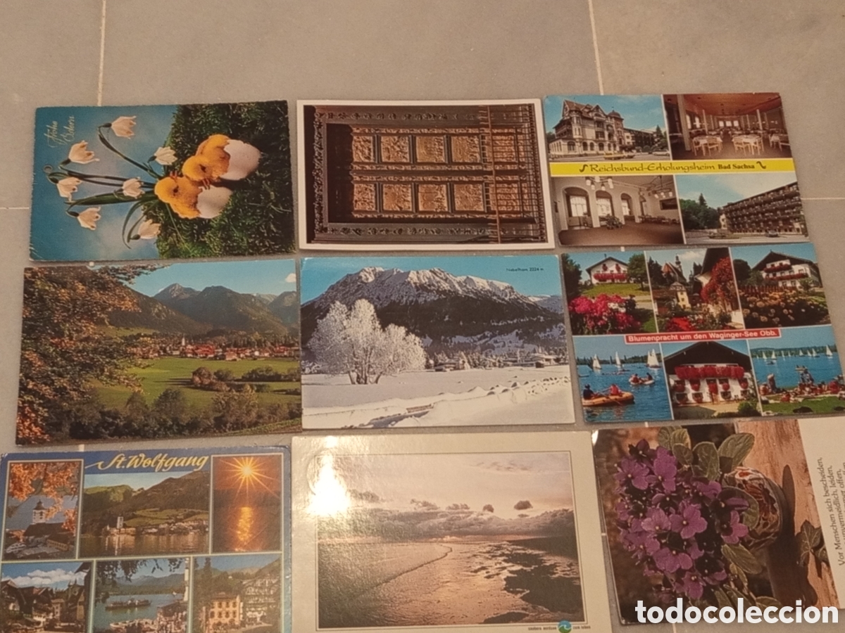 Sellos: Lote 9 Tarjetas Postales Alemania Austria Italia Paisajes Etc