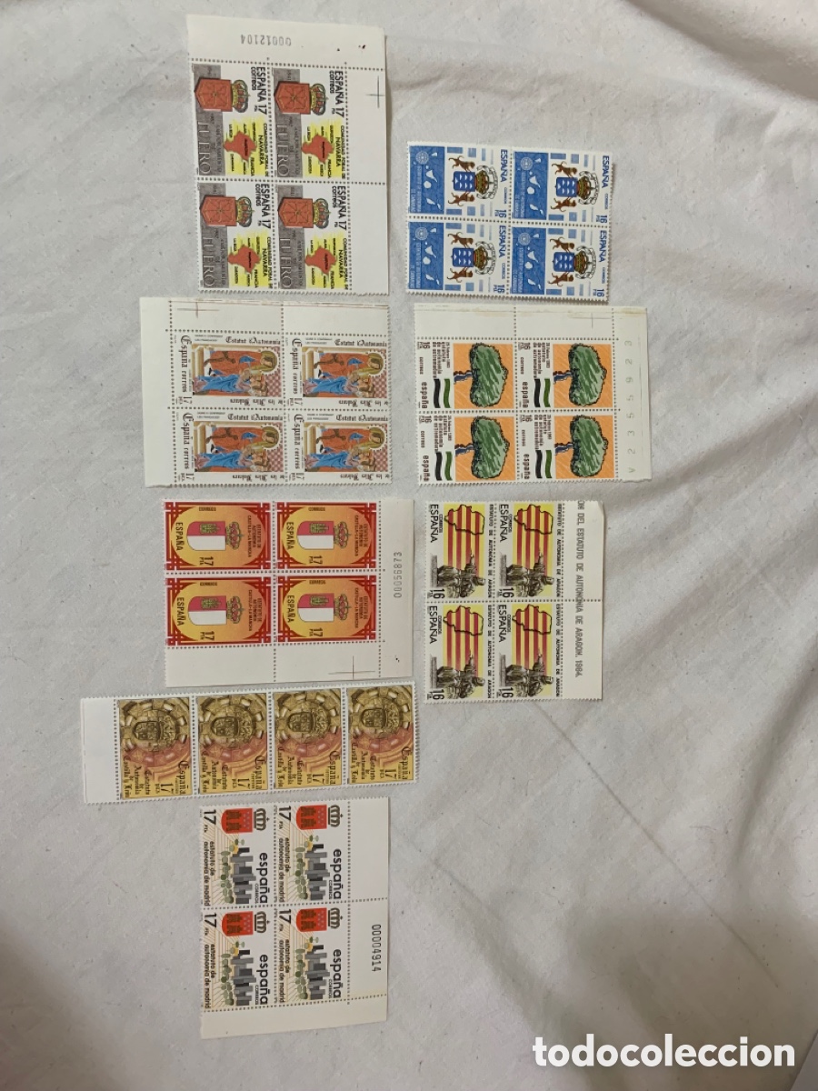 Sellos: ESPA&Ntilde;A 1980-1984 &ndash; 6 SERIES &ndash; EDIFIL 2576/2771 &ndash; 72 SELLOS NUEVOS &ndash; 4 DE CADA