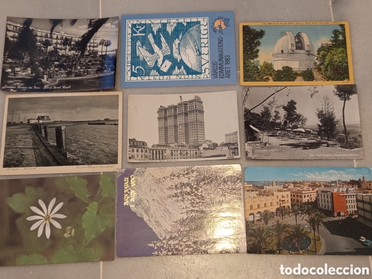 Selos: Lote 9 Postales Antiguas Variadas - Vintage Coleccionismo Ciudades y Paisajes
