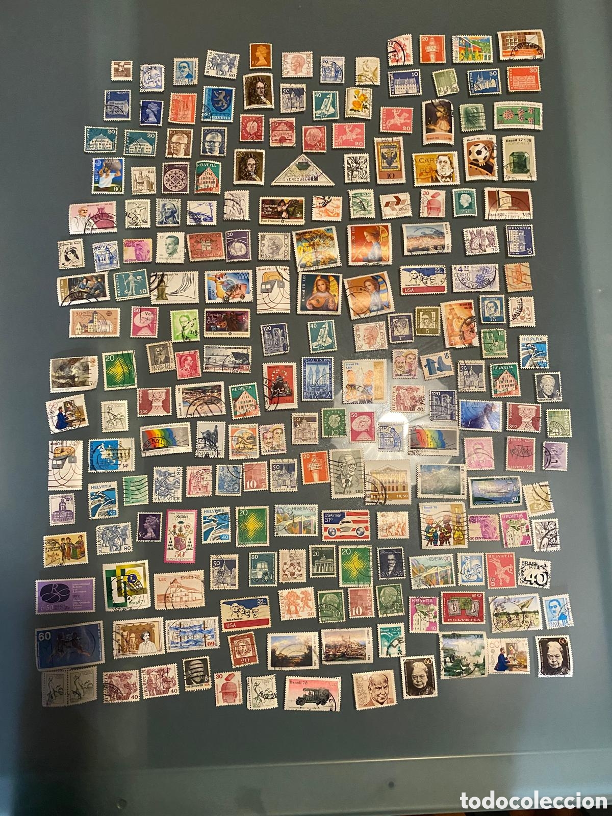 Timbres: Lote de aproximadamente 180 sellos internacionales antiguos, procedentes de colecci&oacute;n particular. Pr