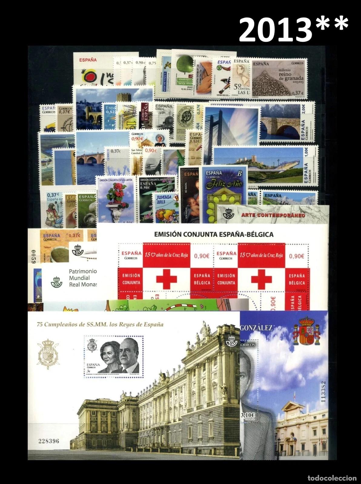Sellos: Sellos Espa&ntilde;a A&ntilde;o Completo 2013 Nuevos