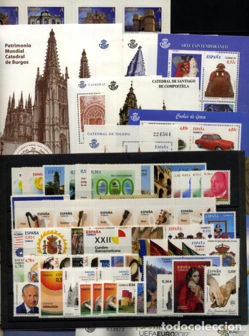 Selos: Sellos Espa&ntilde;a A&ntilde;o Completo 2012 Nuevos