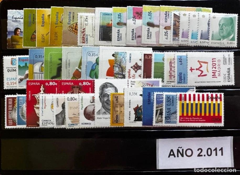 Sellos: Sellos Espa&ntilde;a A&ntilde;o Completo 2011 Nuevos Sin Fijasellos