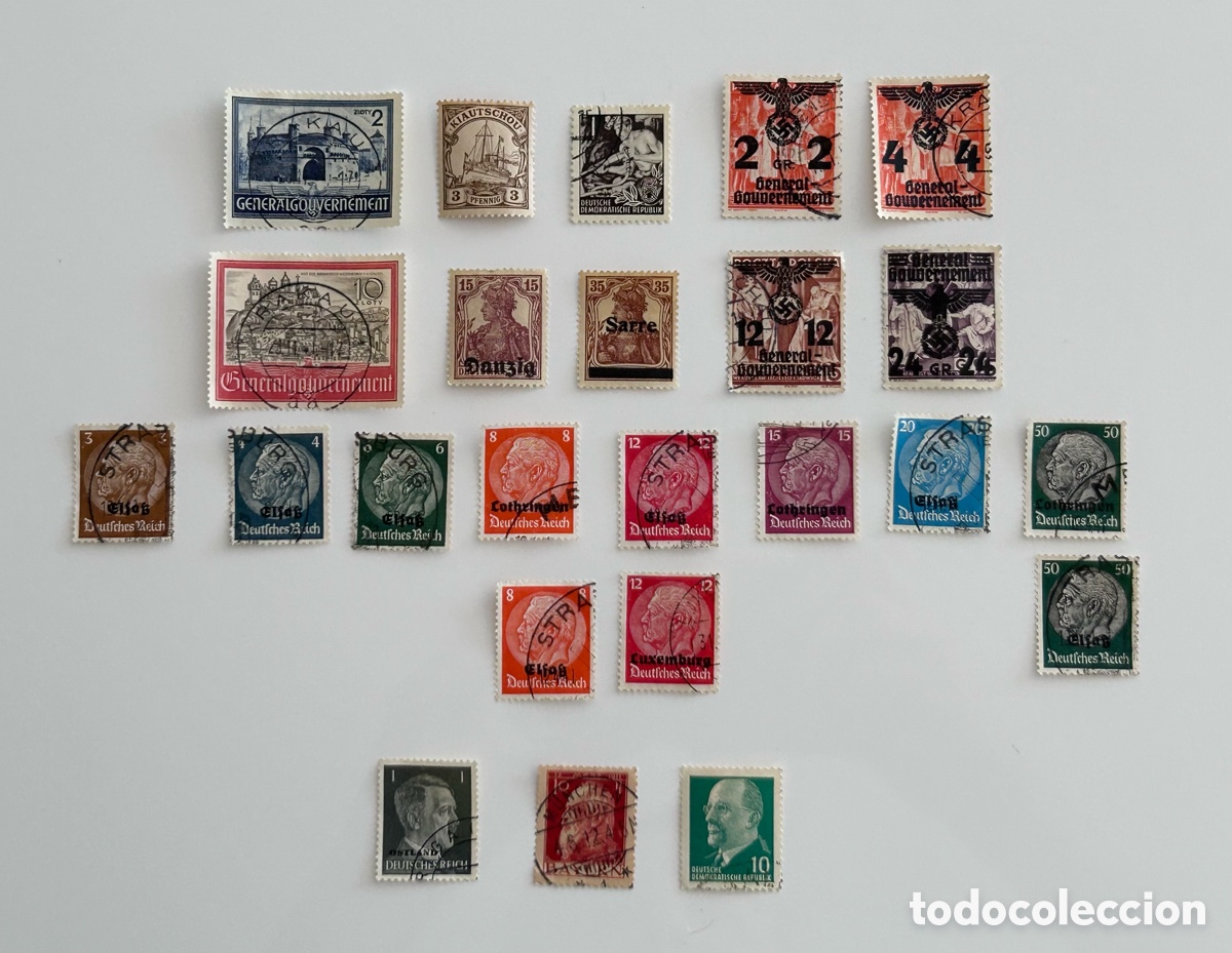 Sellos: LOTE 24 SELLOS. ALEMANIA. POLONIA. NAZI. KIAUTSCHOU. CHINA. GENERAL GOUVERNEMENT. GOBIERNO GENERAL