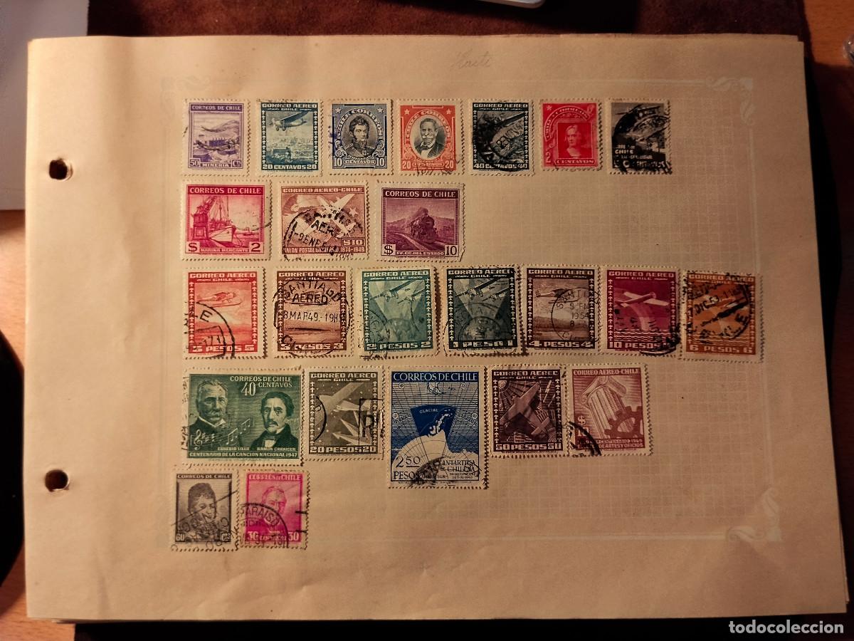 Timbres: Lote de sellos antiguos de Chile &ndash; Correo A&eacute;reo y Correos de Chile &ndash; Usados