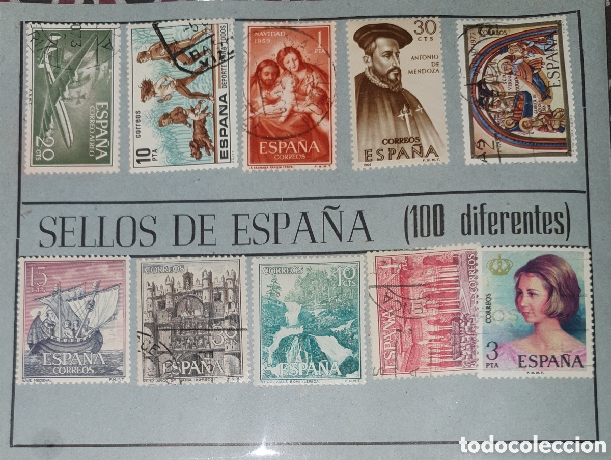 Sellos: Sellos de Espa&ntilde;a 100 diferentes