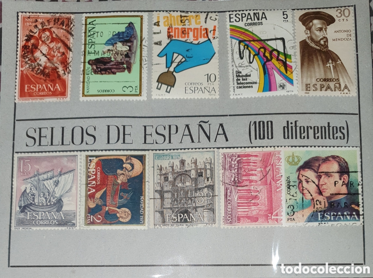 Sellos: 100 sellos diferentes
