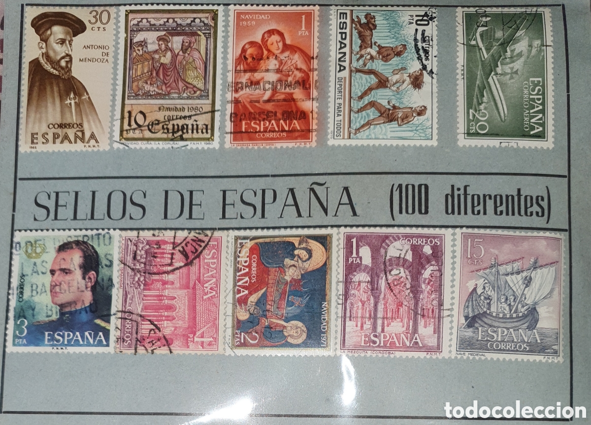 Sellos: Espa&ntilde;a 100 sellos diferentes