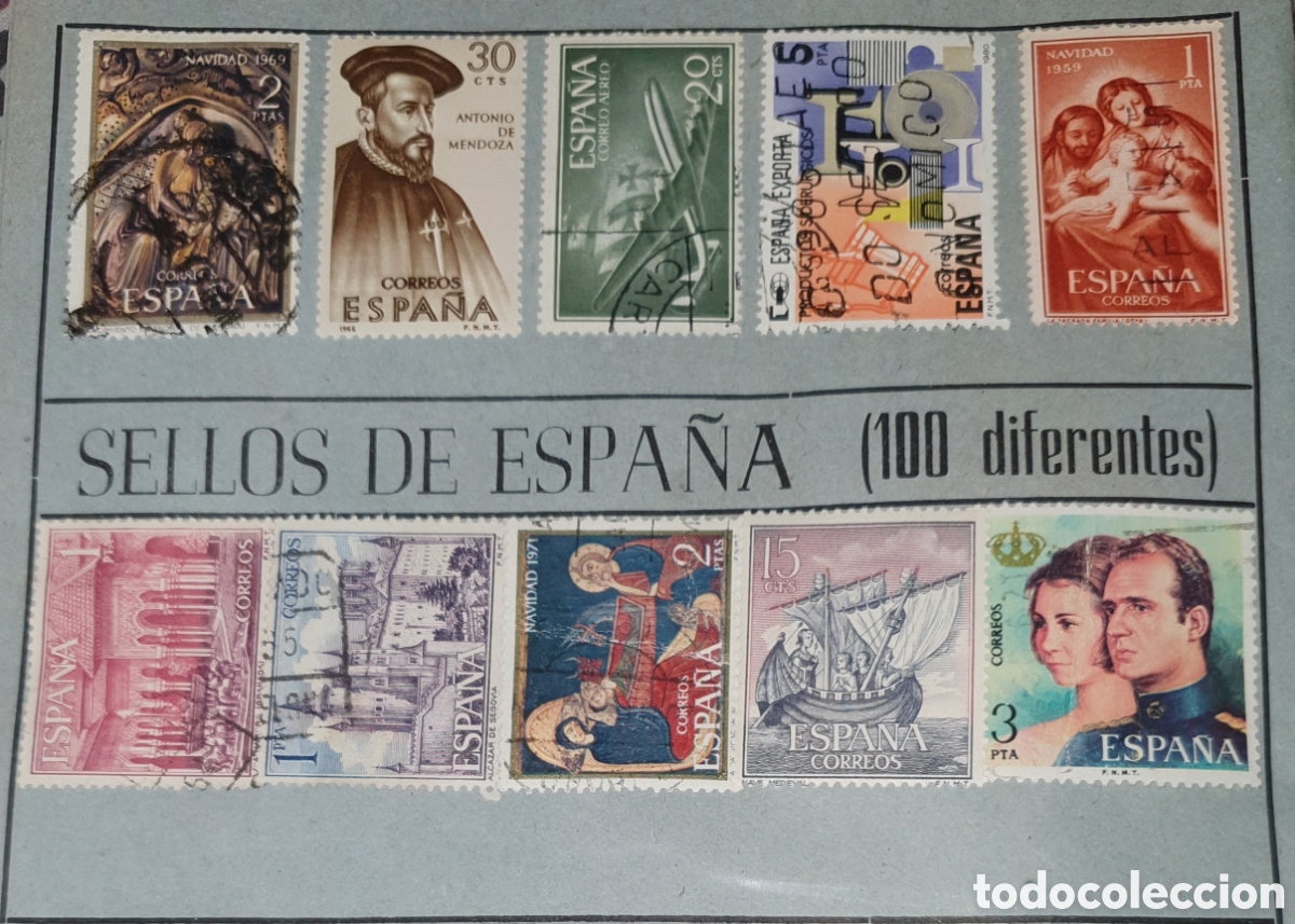 Sellos: De Espa&ntilde;a sellos diferentes 100