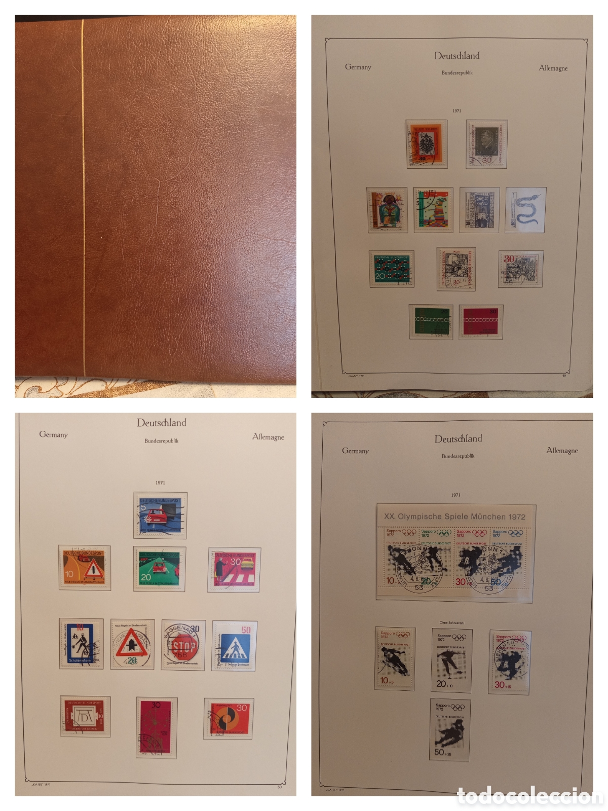 Stamps: &Aacute;lbum KA-BE Alemania 1971-1979 Buena calidad mejor ver