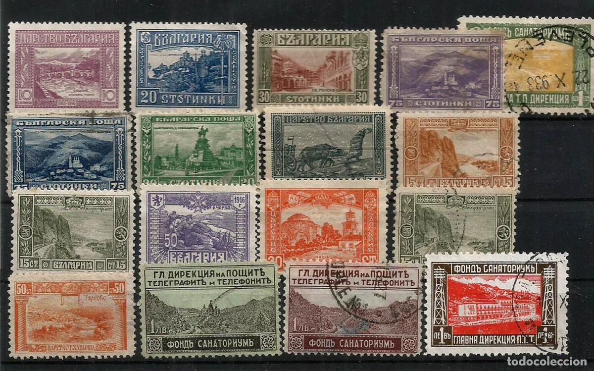 Sellos: BULGARIA - DISTINTAS EMISIONES - LOTE DE 17 SELLOS - NUEVOS Y USADOS